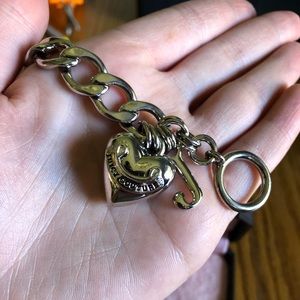 juicy couture silver charm bracelet